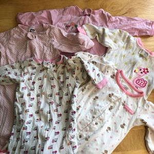 6-9 month baby girl pajama bundle